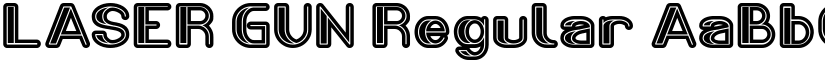 LASER GUN Regular font