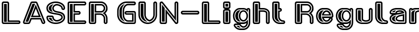 LASER GUN-Light Regular font
