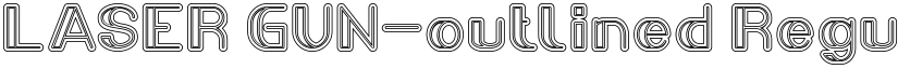 LASER GUN-outlined Regular font