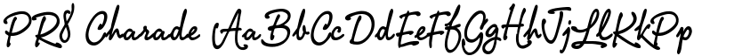 PR8 Charade font download