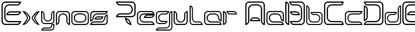 Exynos Regular font