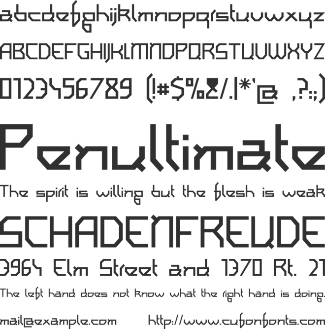 I am simplified font preview
