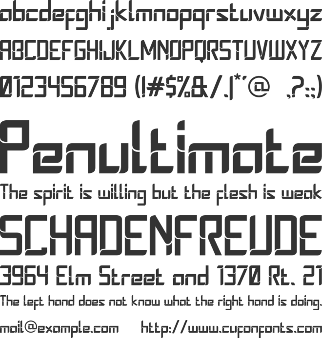 Stereoz font preview