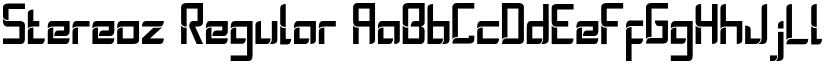 Stereoz Regular font