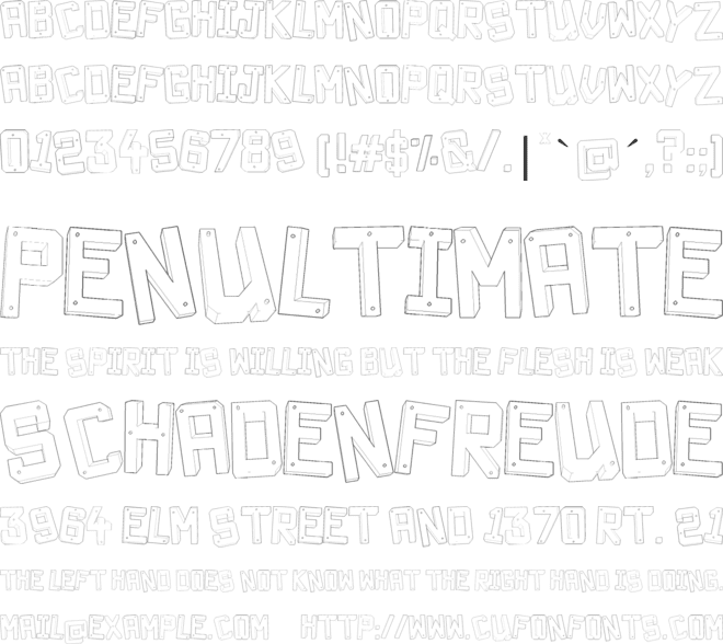 Decade 3d font preview