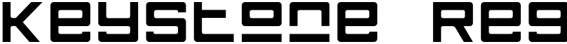 Keystone Regular font