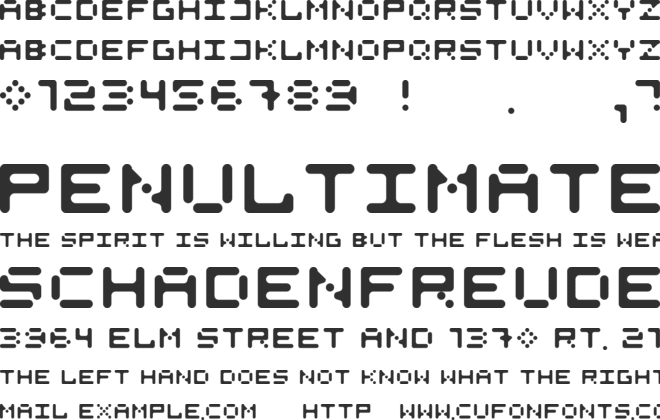 525round font preview