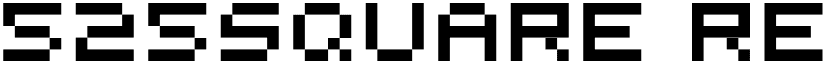 525square Regular font