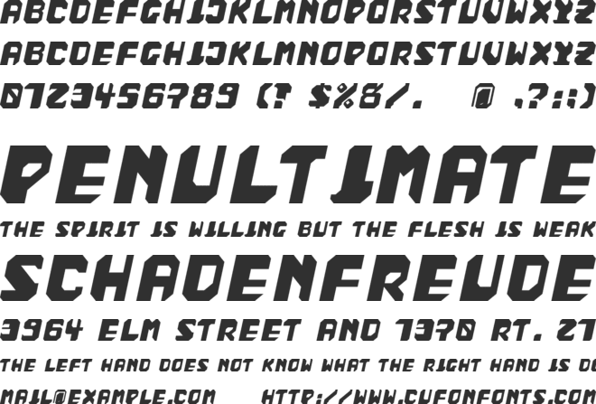 bad fag font preview