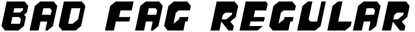 bad fag Regular font