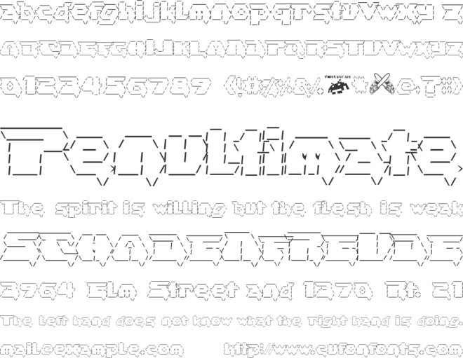 asciid font preview