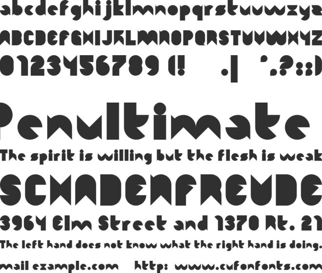Function font preview