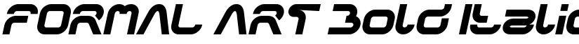 FORMAL ART Bold Italic font