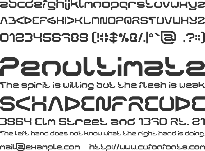 FORMAL ART font preview