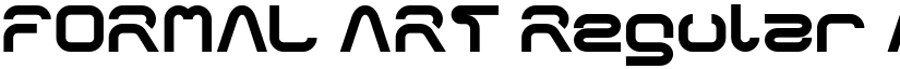 FORMAL ART Regular font