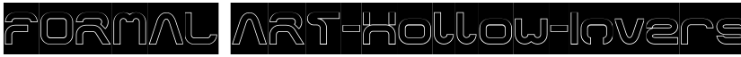 FORMAL ART-Hollow-Inverse Regular font