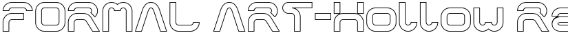 FORMAL ART-Hollow Regular font