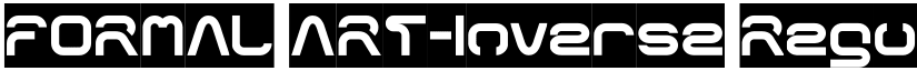FORMAL ART-Inverse Regular font