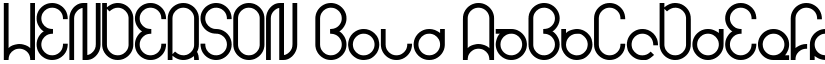 HENDERSON Bold font
