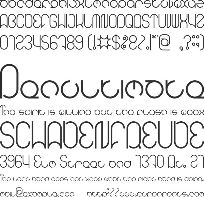 HENDERSON font preview