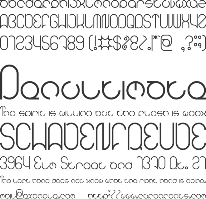 HENDERSON font preview