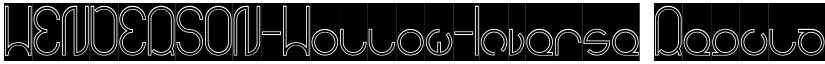 HENDERSON-Hollow-Inverse Regular font