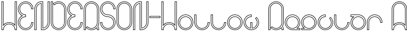 HENDERSON-Hollow Regular font