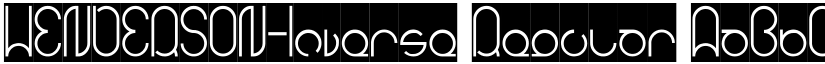 HENDERSON-Inverse Regular font