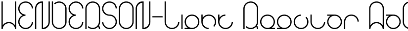HENDERSON-Light Regular font