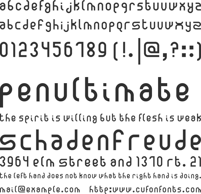 New Madura font preview