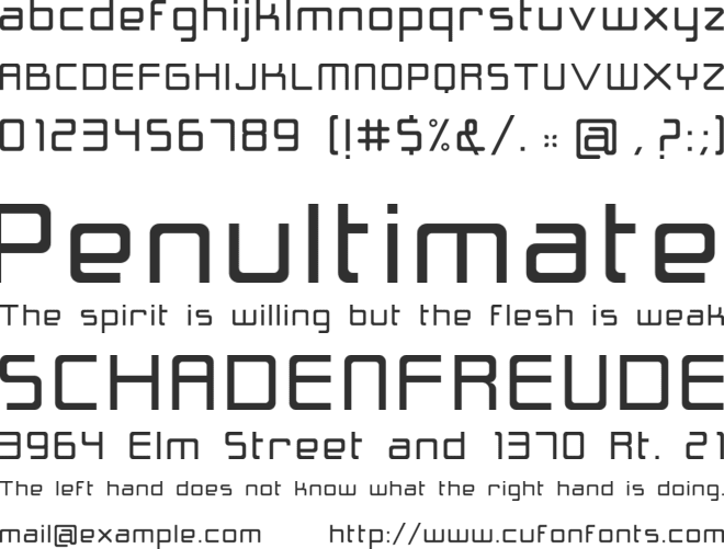 Cynthe font preview