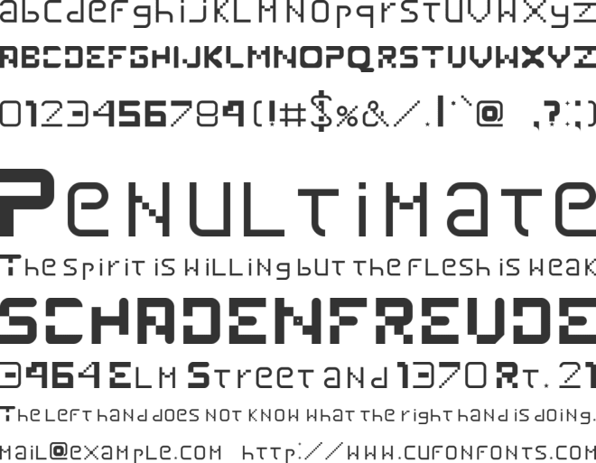 Viktribe font preview