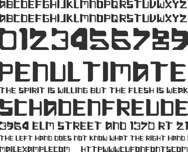 Move Along font preview