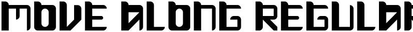 Move Along Regular font