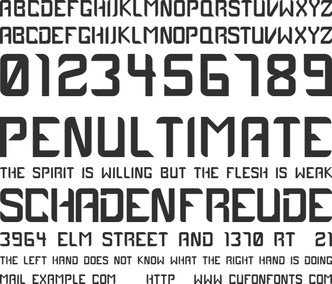 InkableCase1979 font preview