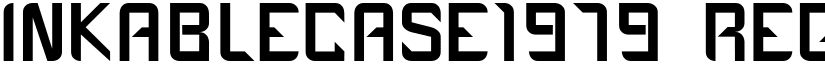 InkableCase1979 Regular font