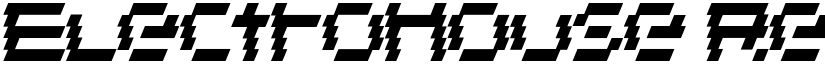 ElectroHouse Regular font