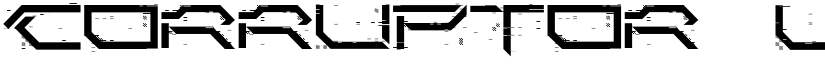 Corruptor LDR Regular font