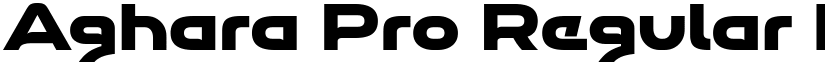 Aghara Pro Regular Regular font