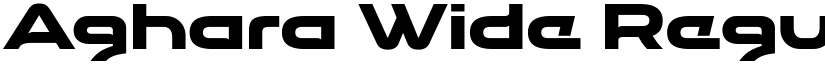 Aghara Wide Regular Regular font