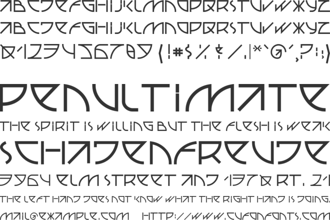 UUBA font preview