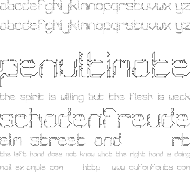 Chiptype font preview