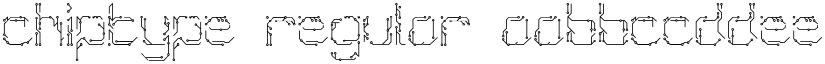 Chiptype font download