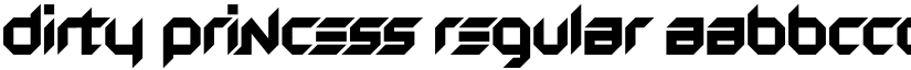 Dirty Princess Regular font