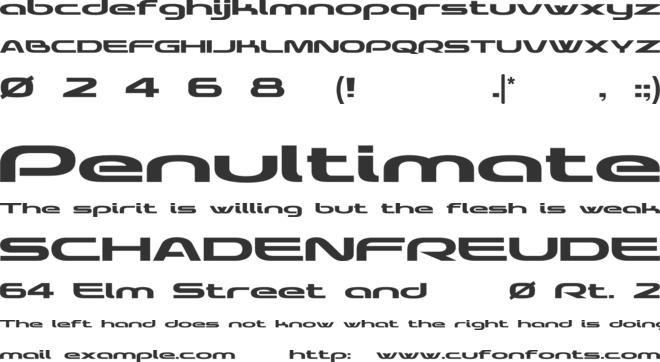 KIQ Demo font preview