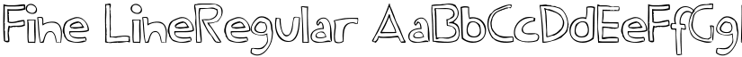 Fine LineRegular font