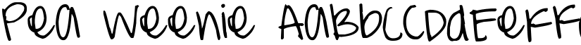 Pea Weenie font