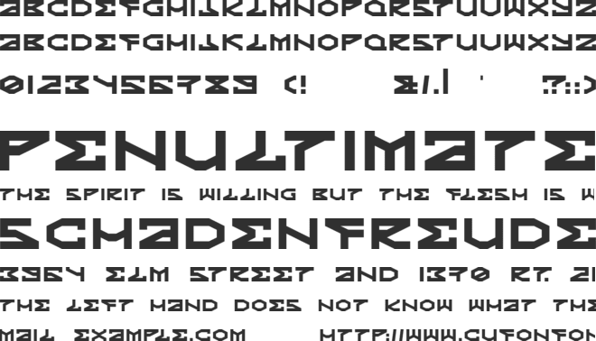 Kryptic font preview