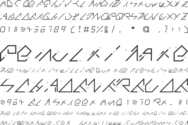 QX Basic font preview