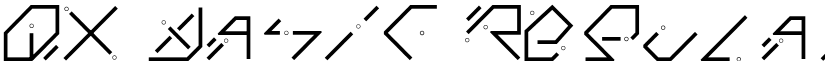 QX Basic Regular font